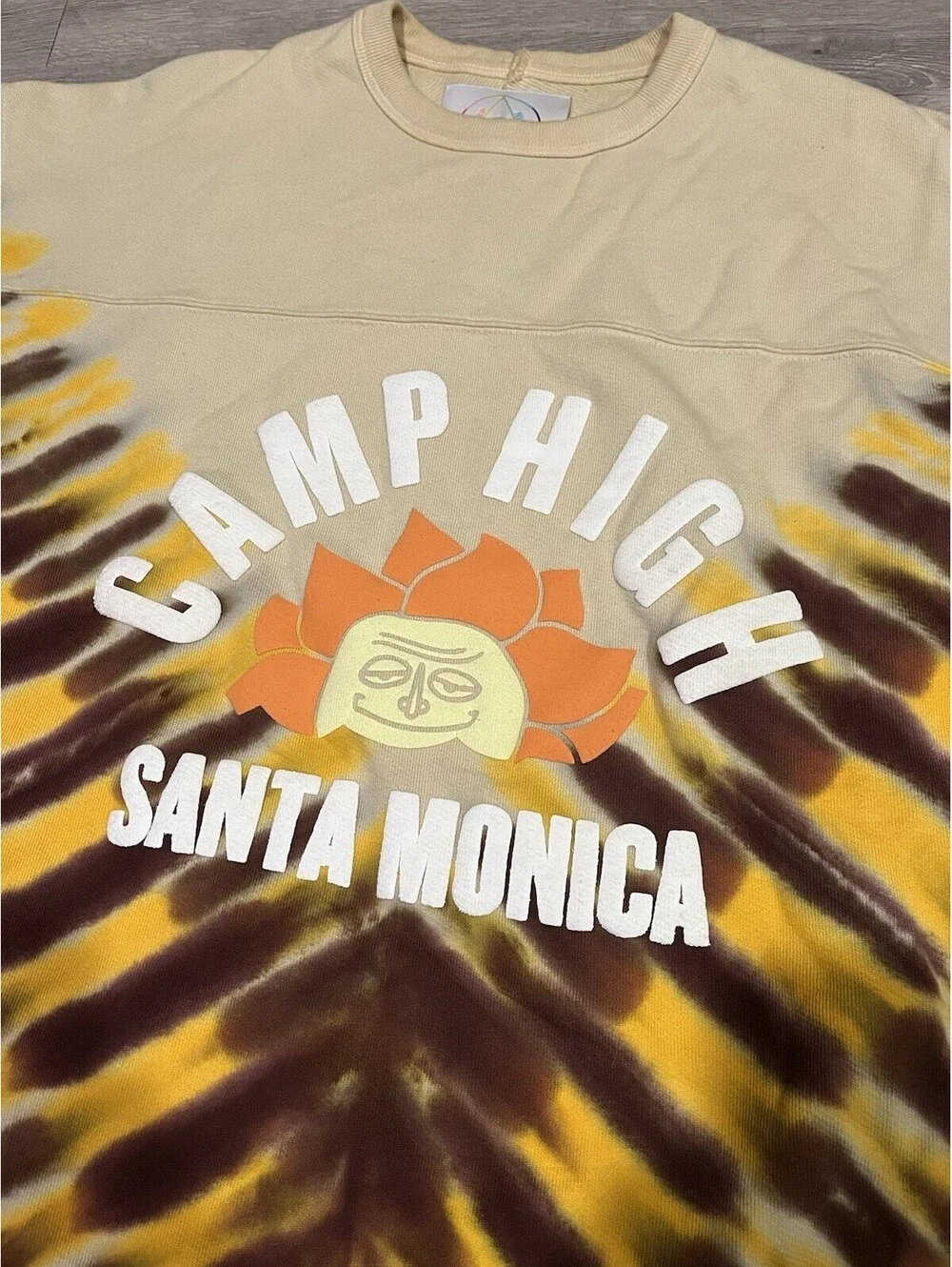 Camp High Collective Medium Santa Monica Tie Dye Sweatshirt Made USA